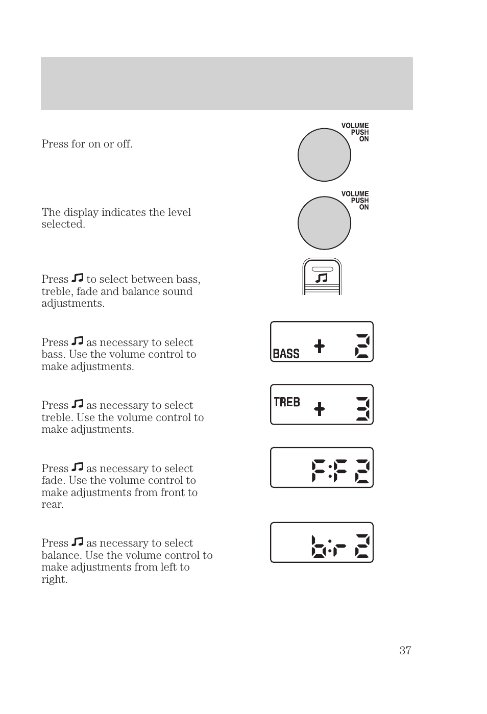 Controls and features | FORD 2000 Focus User Manual | Page 37 / 280