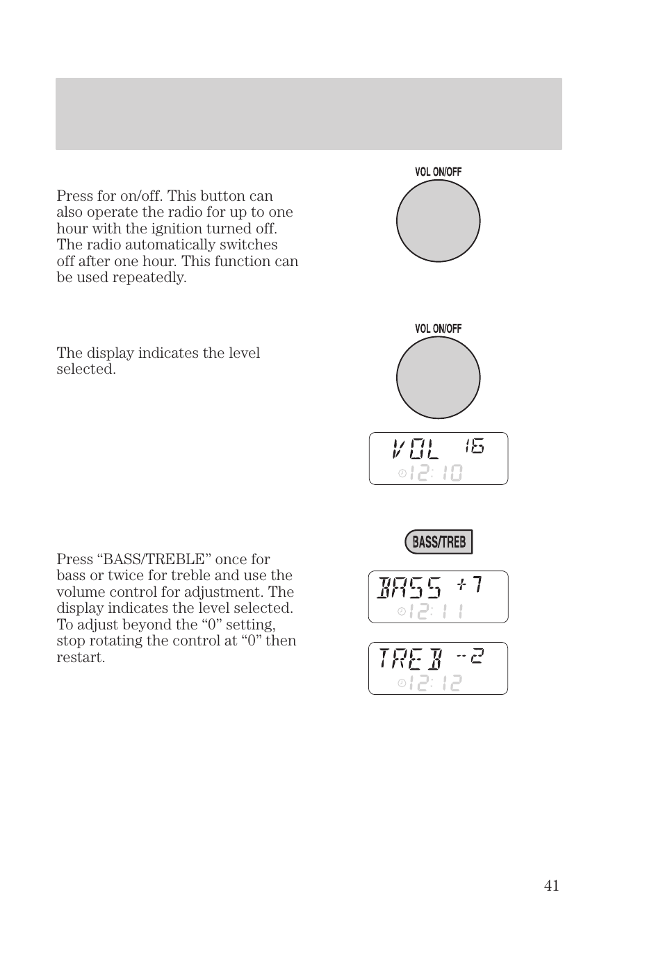 Controls and features | FORD 2000 Focus User Manual | Page 41 / 280