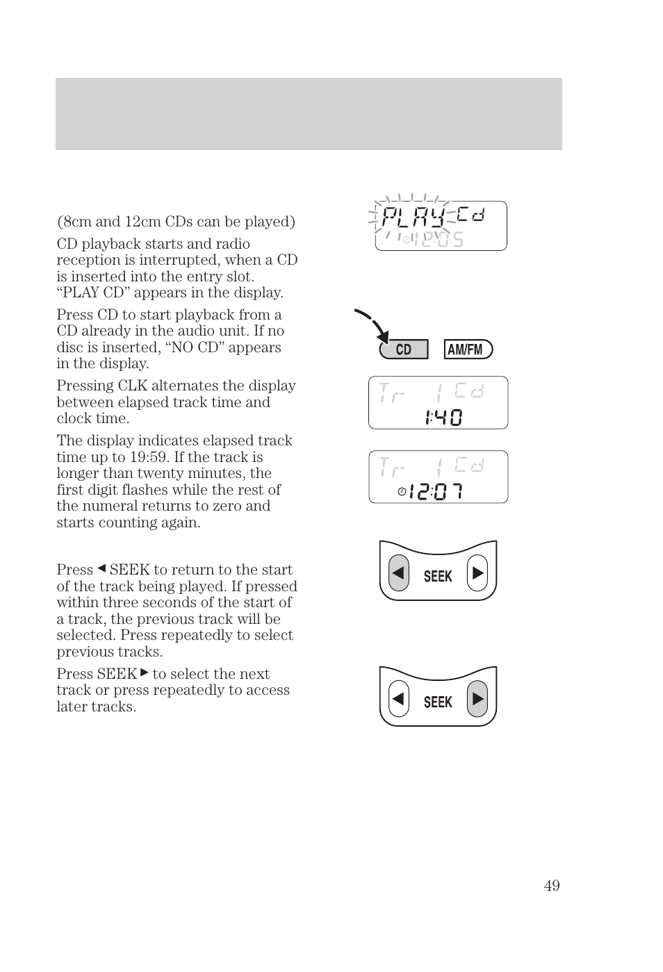 Controls and features | FORD 2000 Focus User Manual | Page 49 / 280