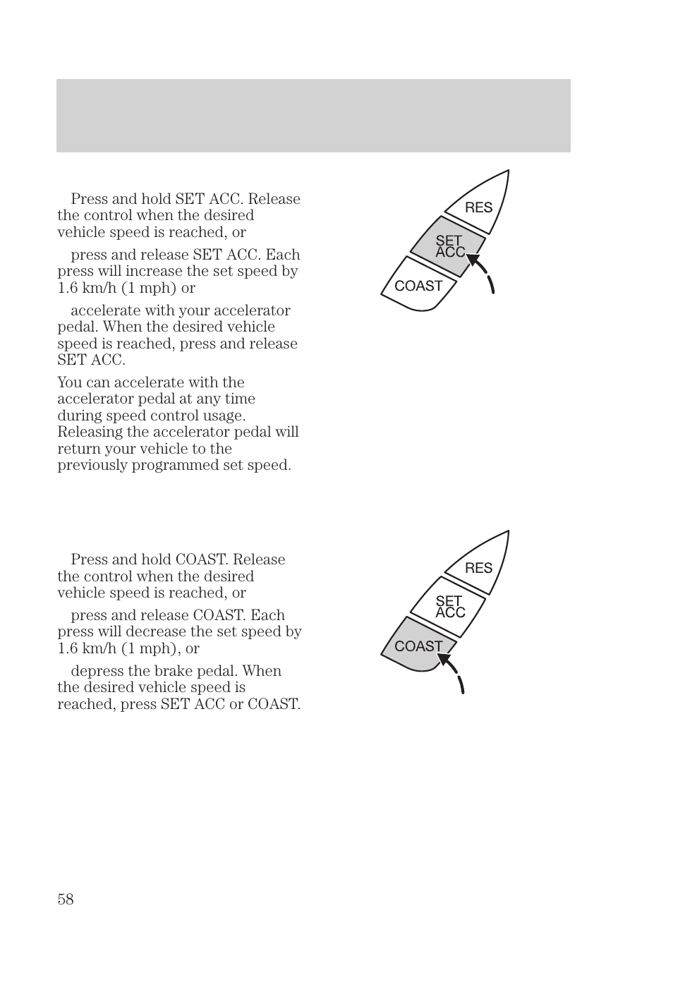 Controls and features | FORD 2000 Focus User Manual | Page 58 / 280