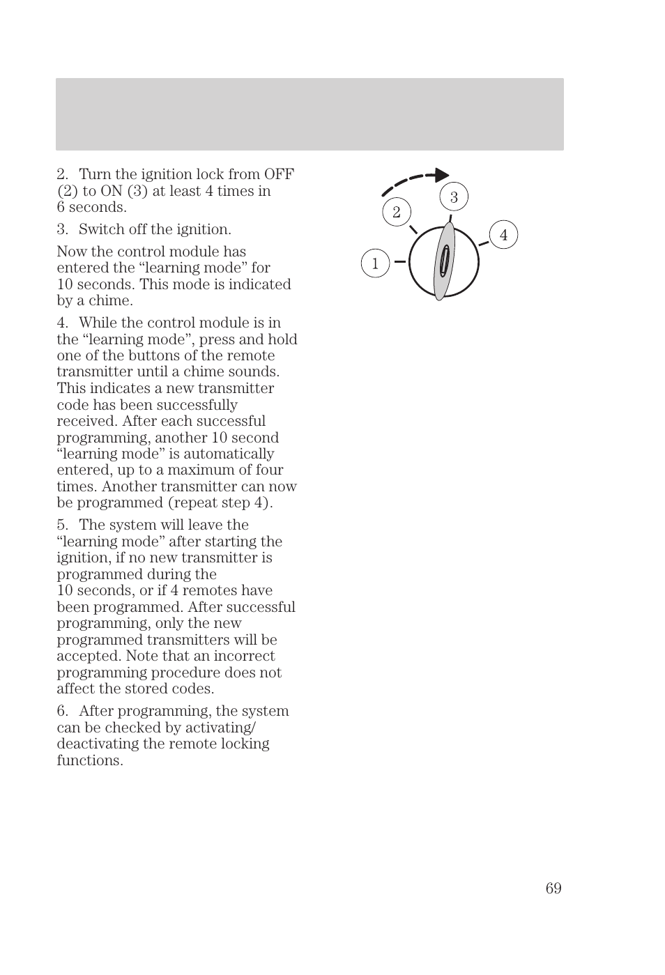 Controls and features | FORD 2000 Focus User Manual | Page 69 / 280