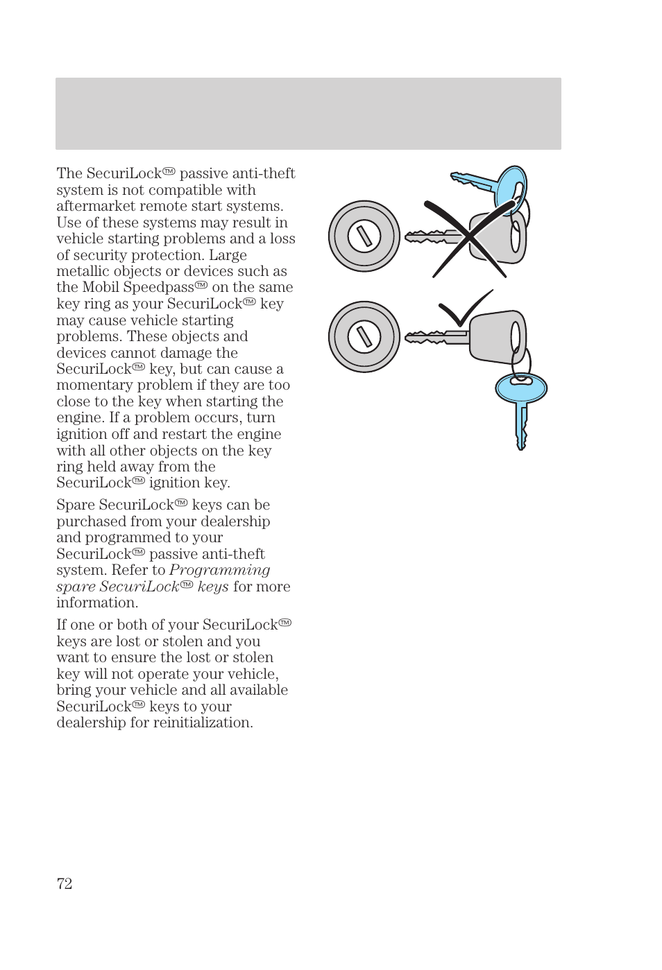 Controls and features | FORD 2000 Focus User Manual | Page 72 / 280