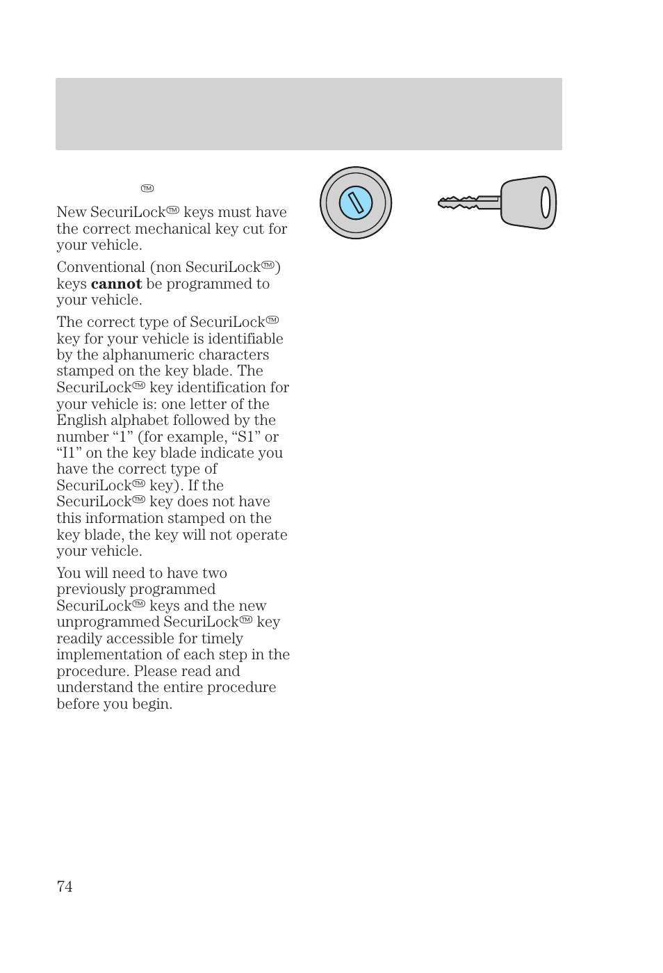 Controls and features | FORD 2000 Focus User Manual | Page 74 / 280