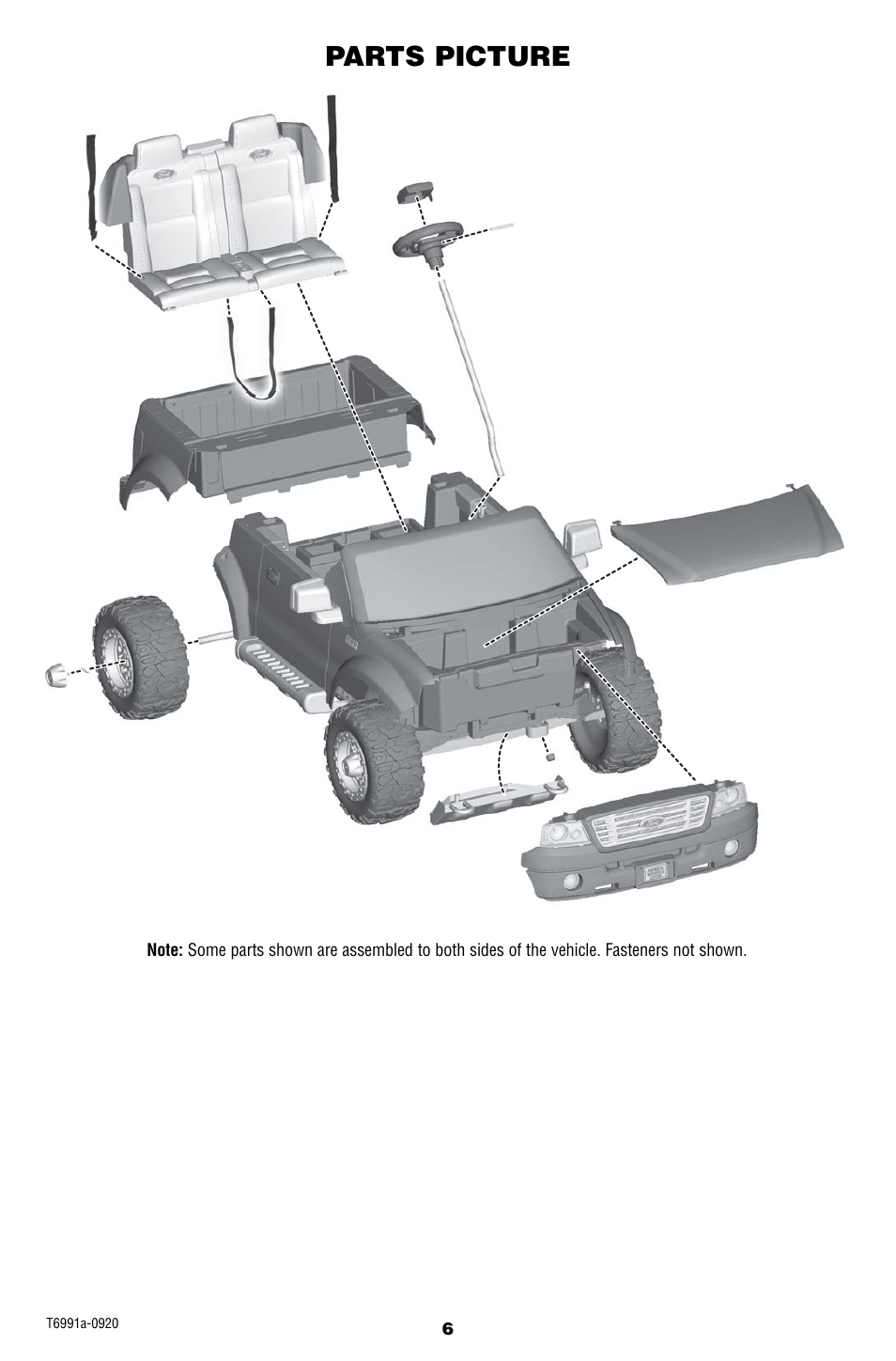 Parts picture | FORD F-150 W0029 User Manual | Page 6 / 28