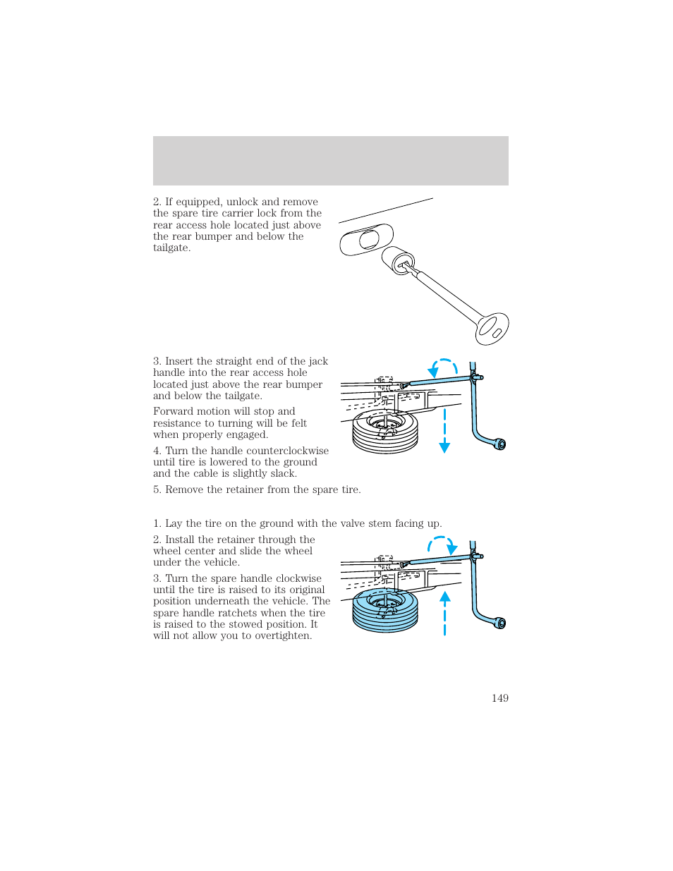 Roadside emergencies | FORD 2000 Ranger User Manual | Page 149 / 240