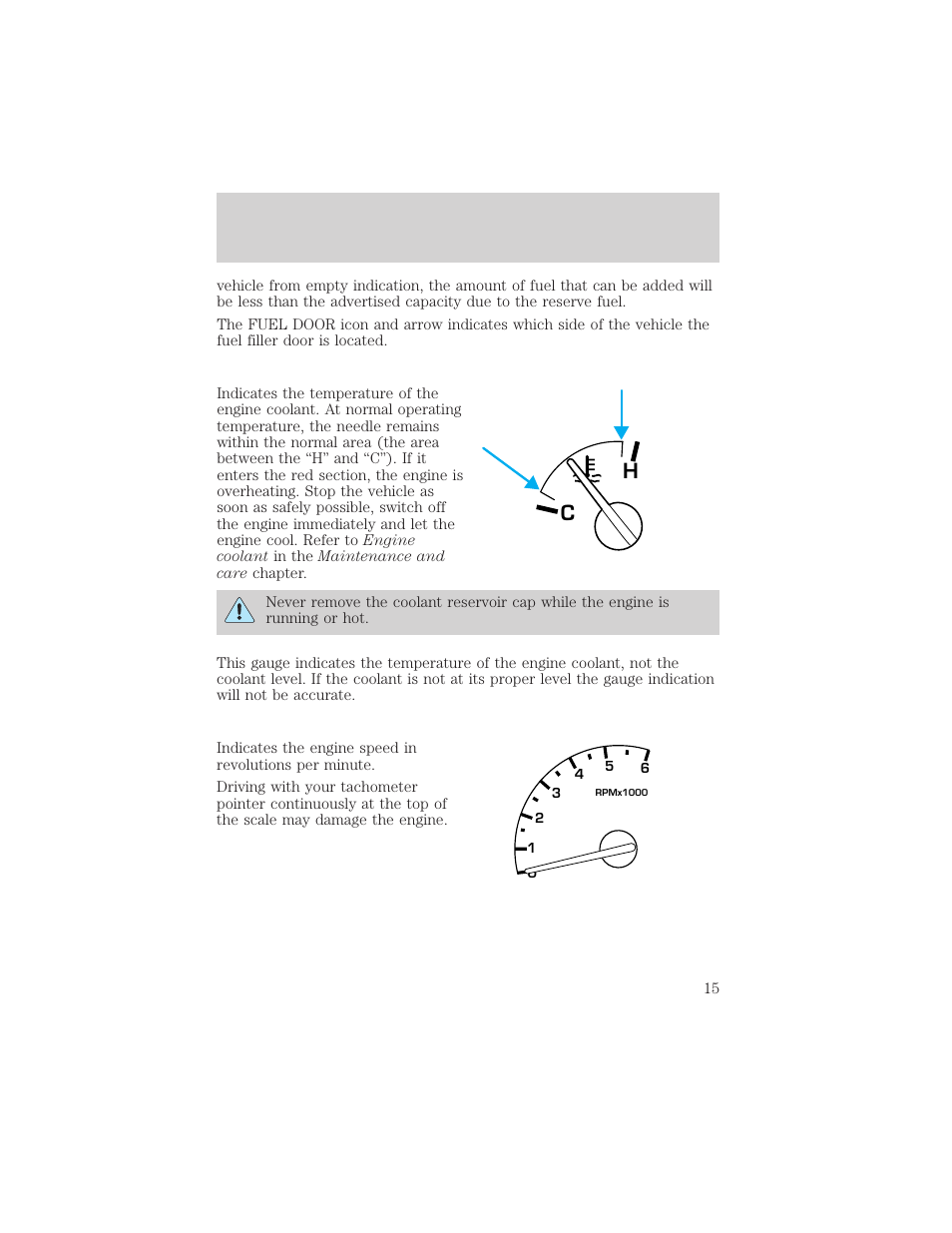 Instrumentation | FORD 2000 Ranger User Manual | Page 15 / 240