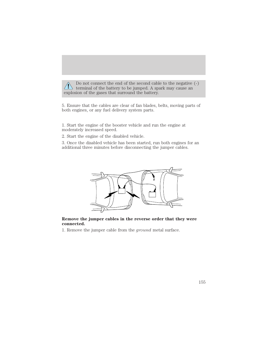 Roadside emergencies | FORD 2000 Ranger User Manual | Page 155 / 240