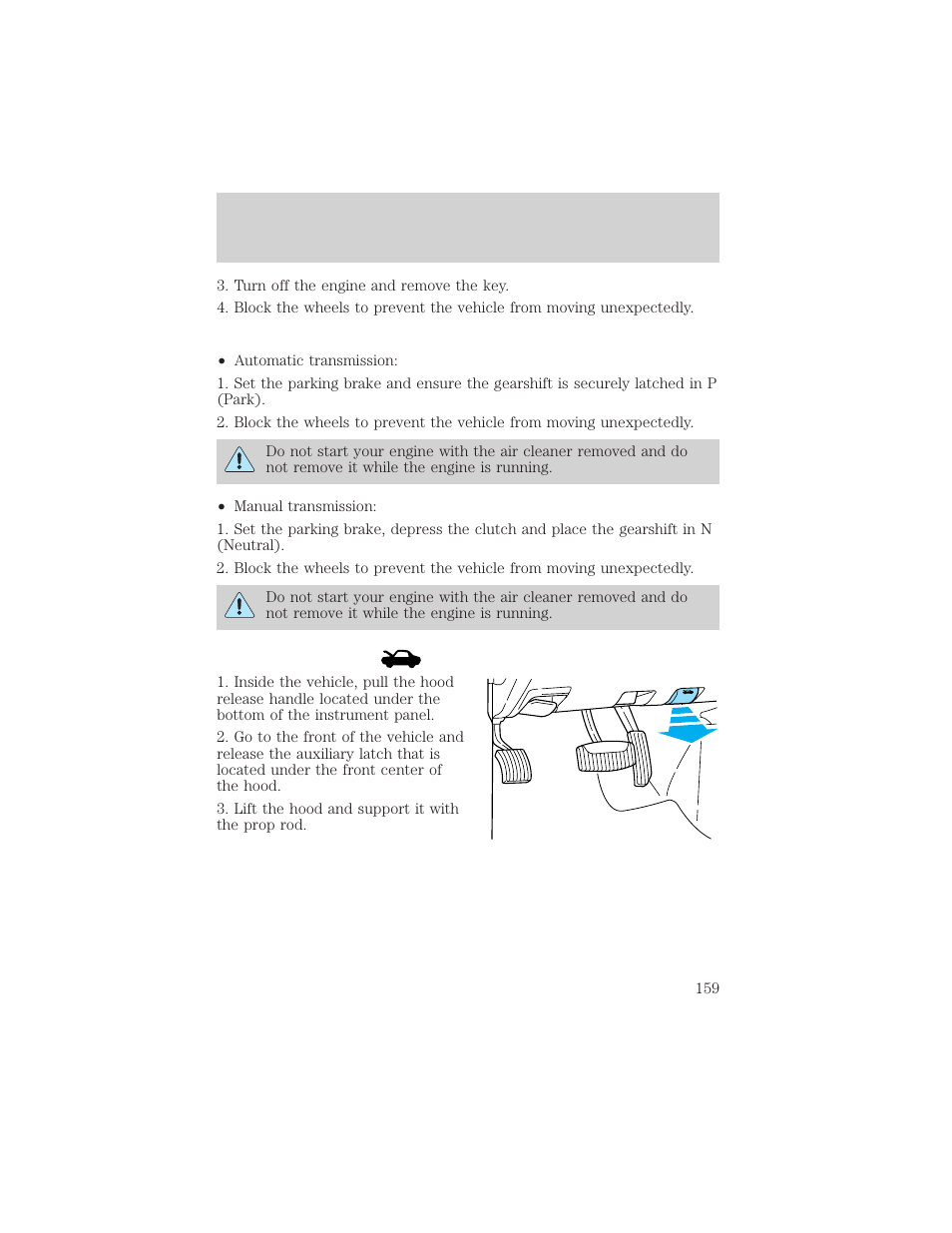 Maintenance and care | FORD 2000 Ranger User Manual | Page 159 / 240