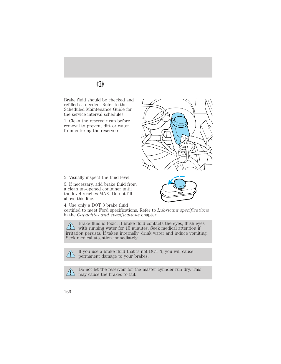 Maintenance and care | FORD 2000 Ranger User Manual | Page 166 / 240