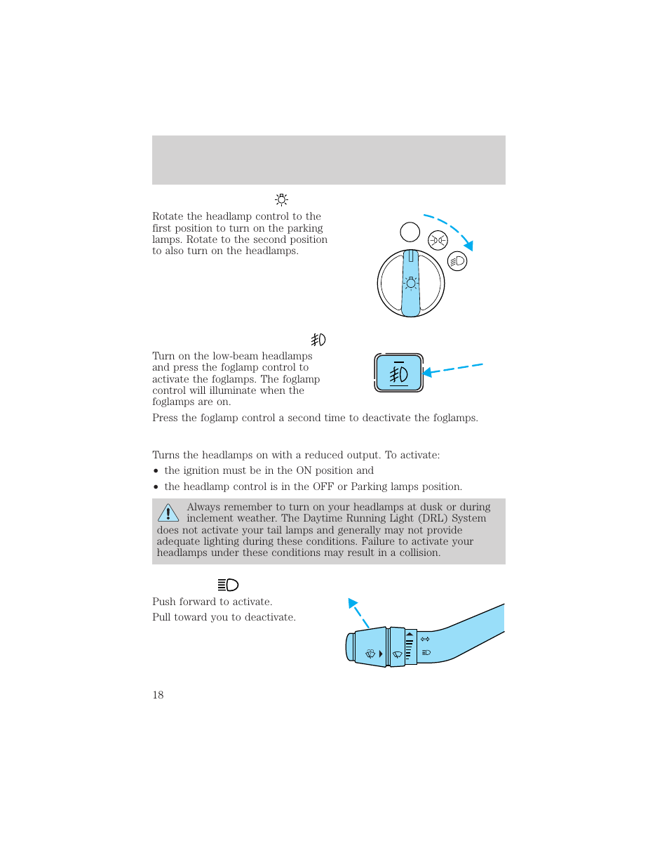 Controls and features | FORD 2000 Ranger User Manual | Page 18 / 240