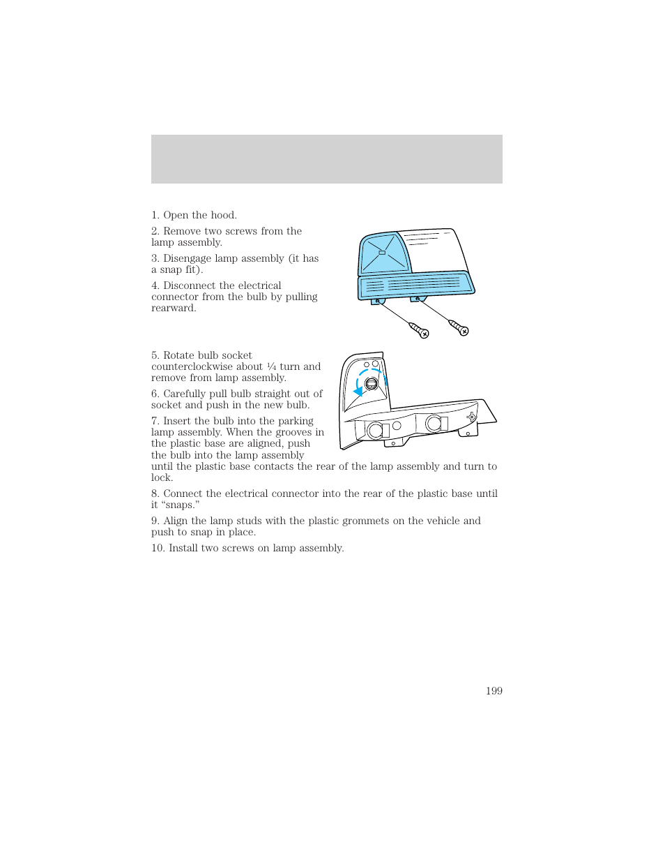 Maintenance and care | FORD 2000 Ranger User Manual | Page 199 / 240