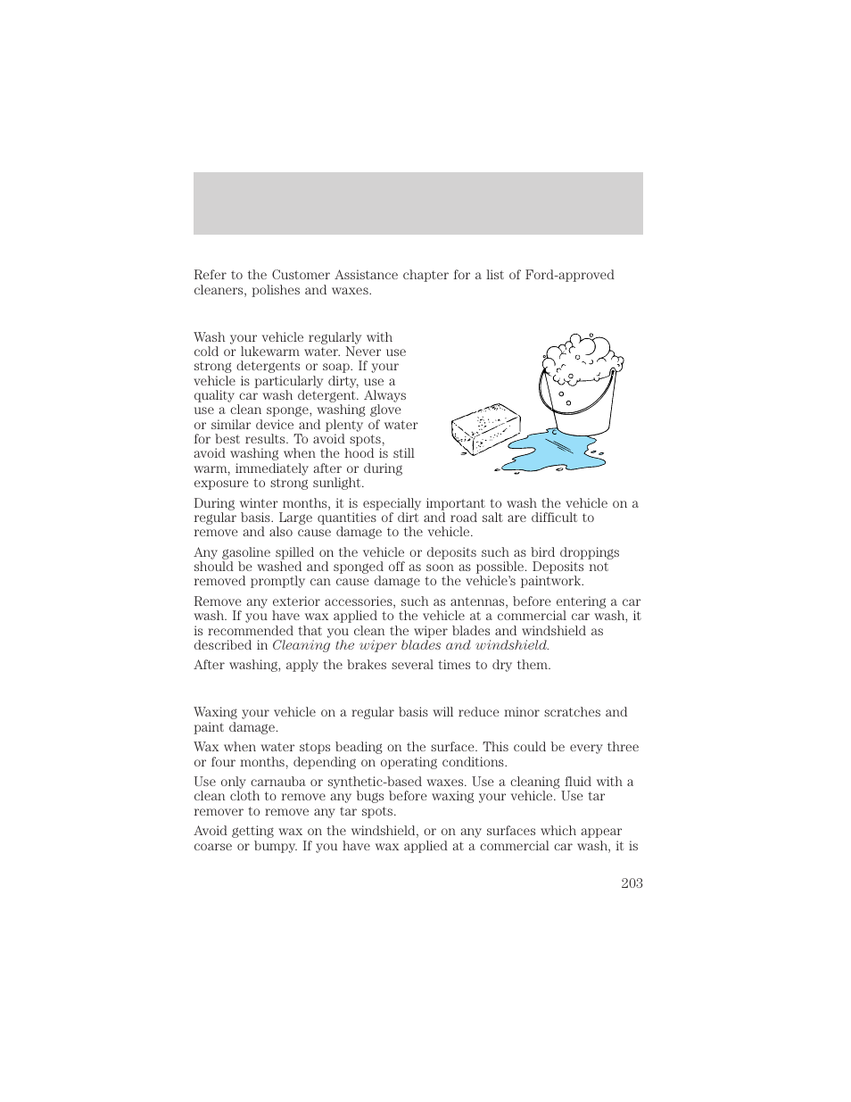 Maintenance and care | FORD 2000 Ranger User Manual | Page 203 / 240