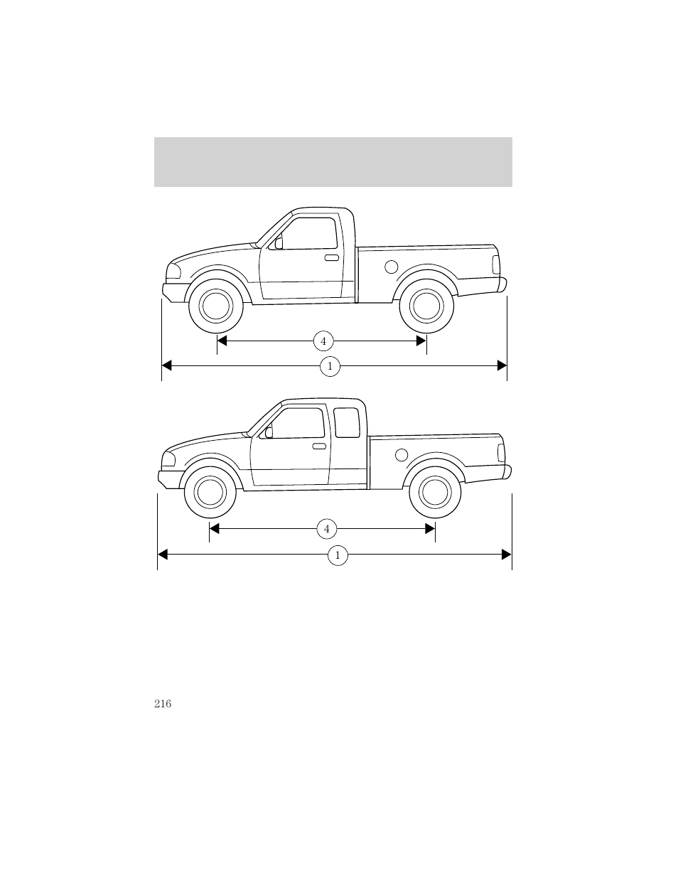 Capacities and specifications | FORD 2000 Ranger User Manual | Page 216 / 240