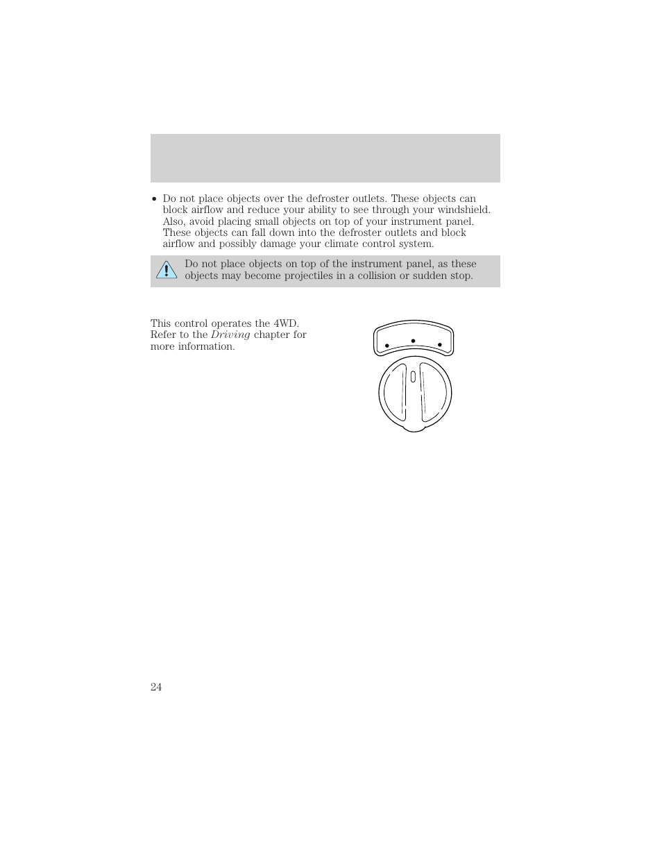 Controls and features | FORD 2000 Ranger User Manual | Page 24 / 240