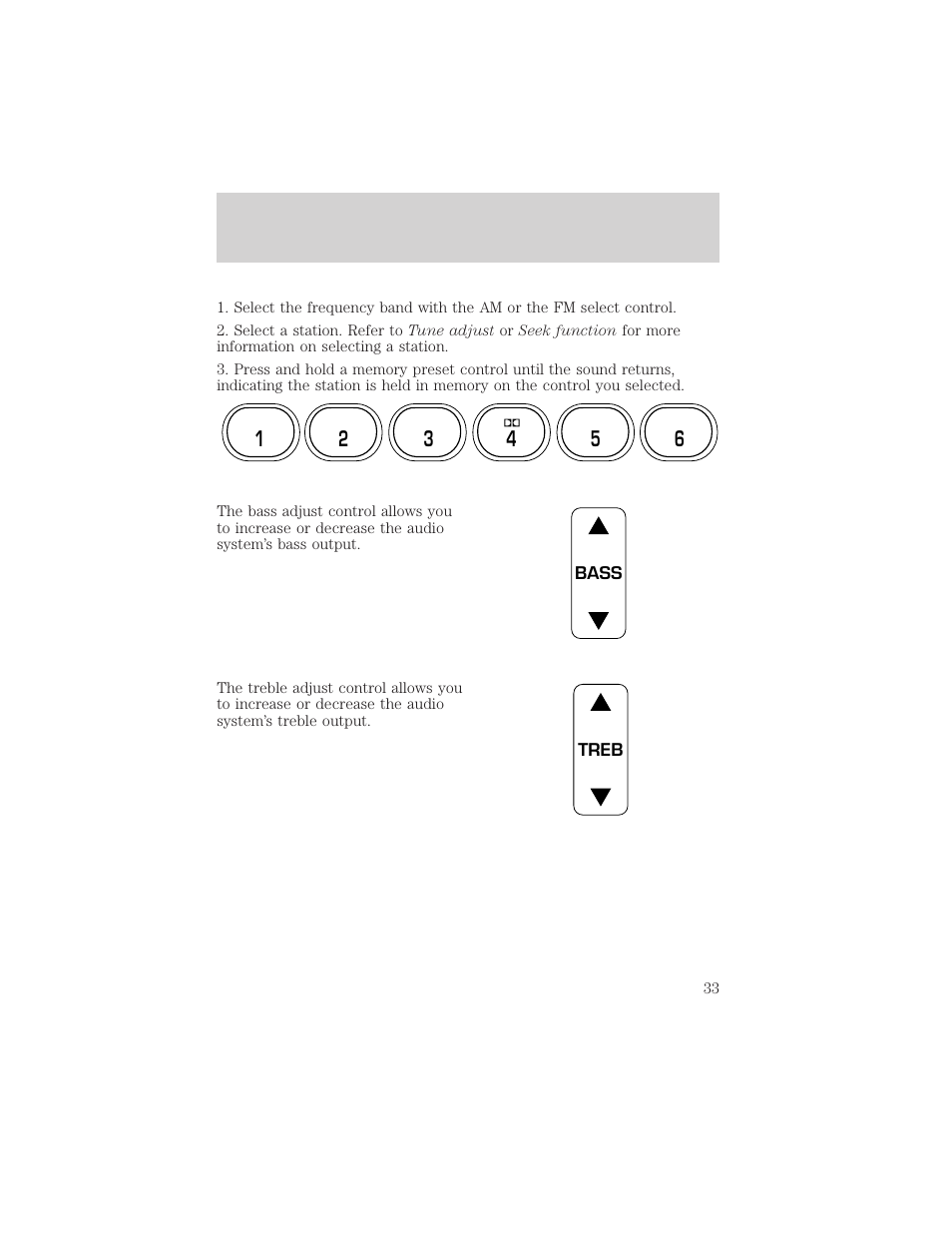 FORD 2000 Ranger User Manual | Page 33 / 240