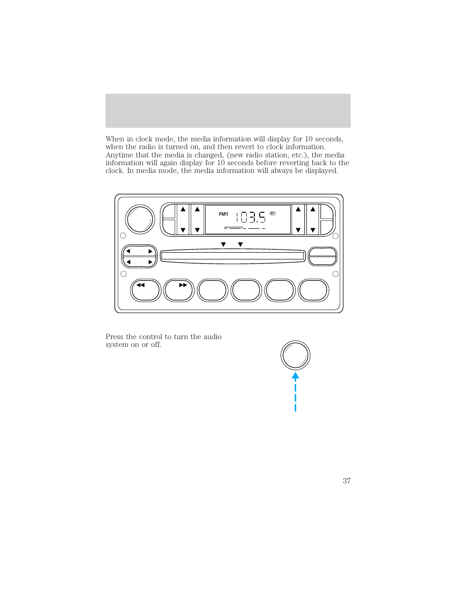 Controls and features | FORD 2000 Ranger User Manual | Page 37 / 240