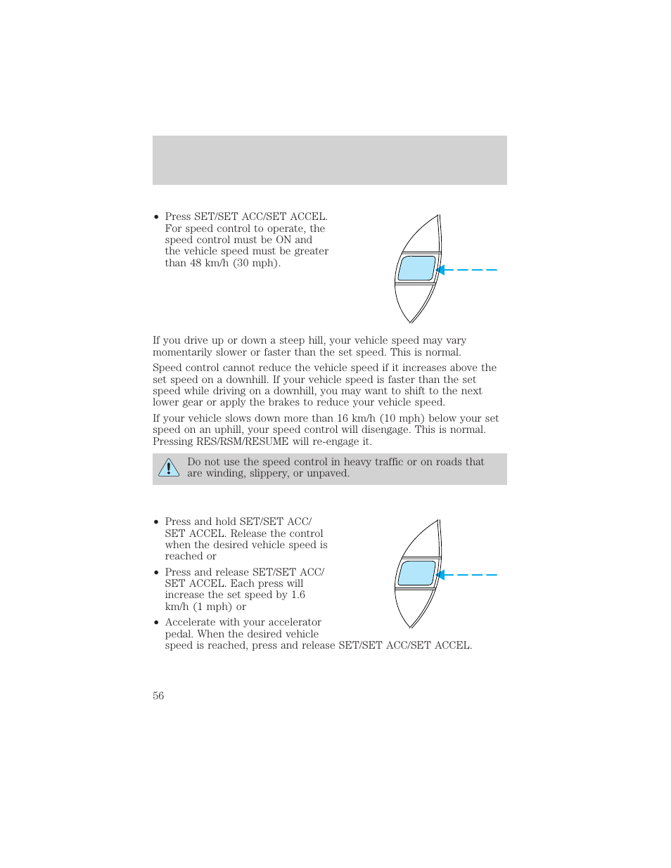 Controls and features | FORD 2000 Ranger User Manual | Page 56 / 240