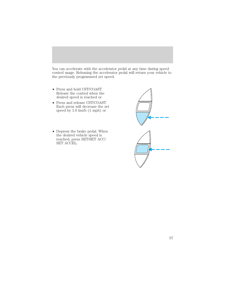 Controls and features | FORD 2000 Ranger User Manual | Page 57 / 240