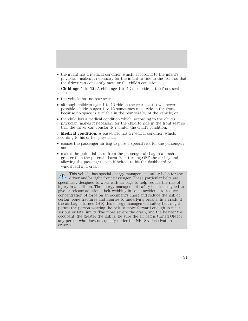 Seating and safety restraints | FORD 2000 Ranger User Manual | Page 91 / 240