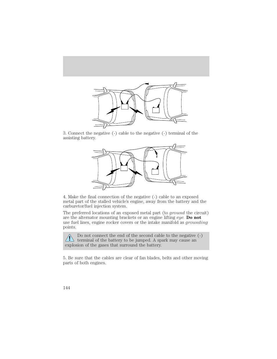 Roadside emergencies | FORD 1999 Crown Victoria User Manual | Page 144 / 208