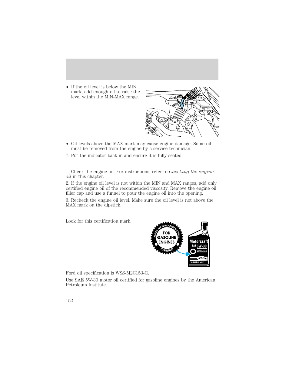 Maintenance and care | FORD 1999 Crown Victoria User Manual | Page 152 / 208