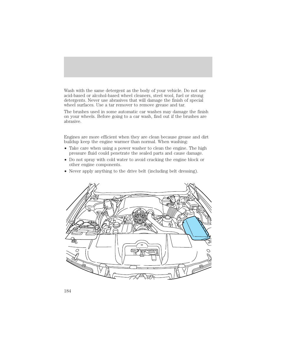 Maintenance and care | FORD 1999 Crown Victoria User Manual | Page 184 / 208