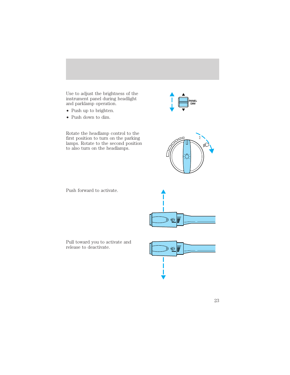 Controls and features | FORD 1999 Crown Victoria User Manual | Page 23 / 208