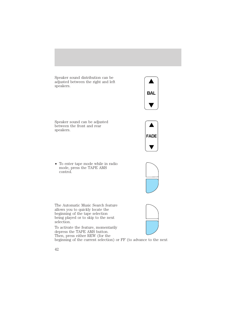 FORD 1999 Crown Victoria User Manual | Page 42 / 208