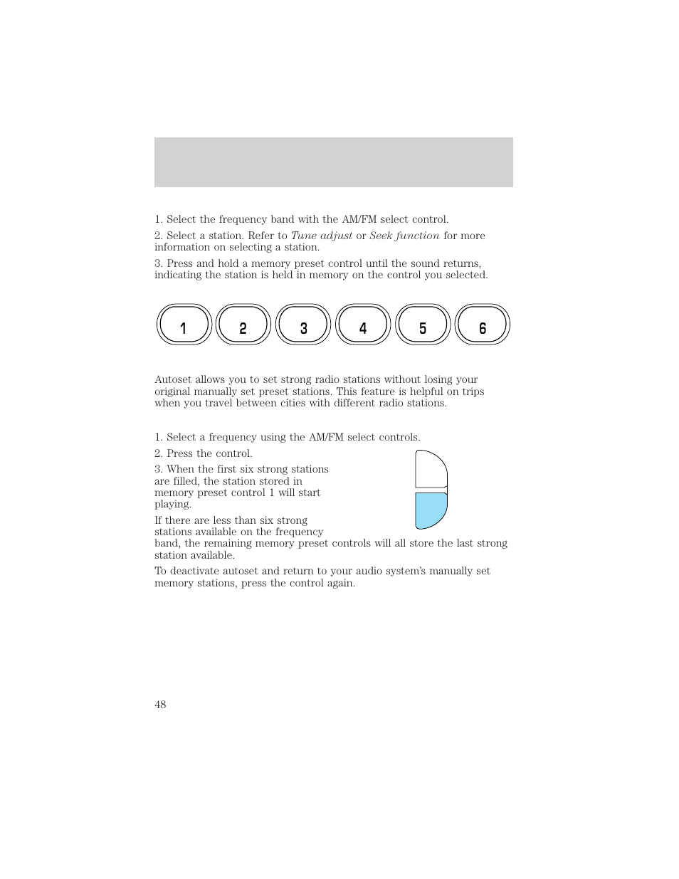 FORD 1999 Crown Victoria User Manual | Page 48 / 208