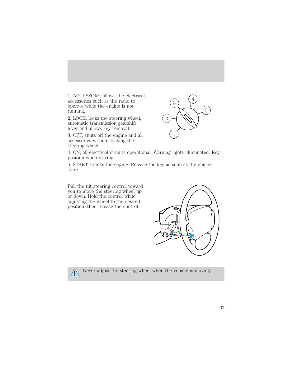 Controls and features | FORD 1999 Crown Victoria User Manual | Page 67 / 208