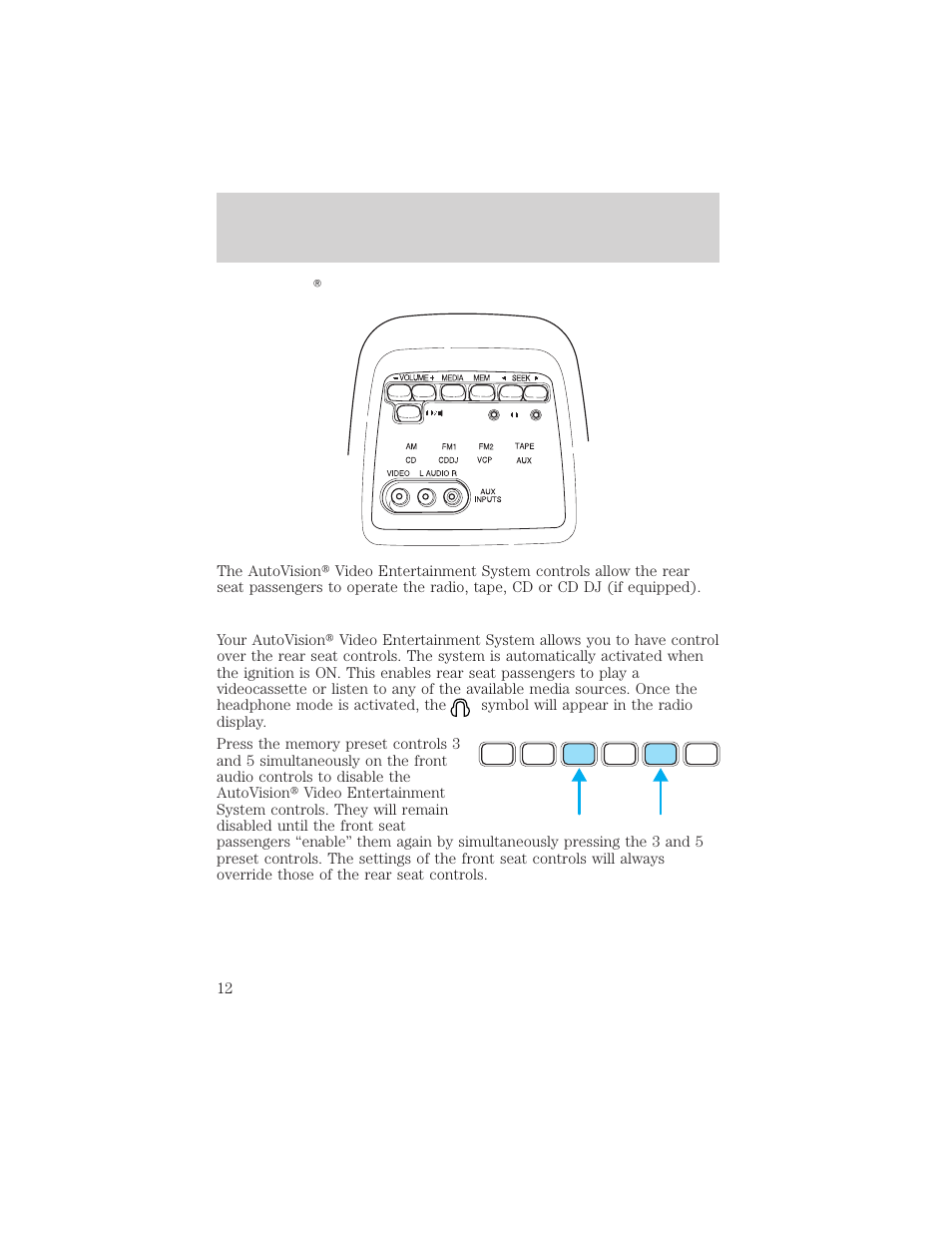 Description | FORD 2002 Windstar User Manual | Page 12 / 24