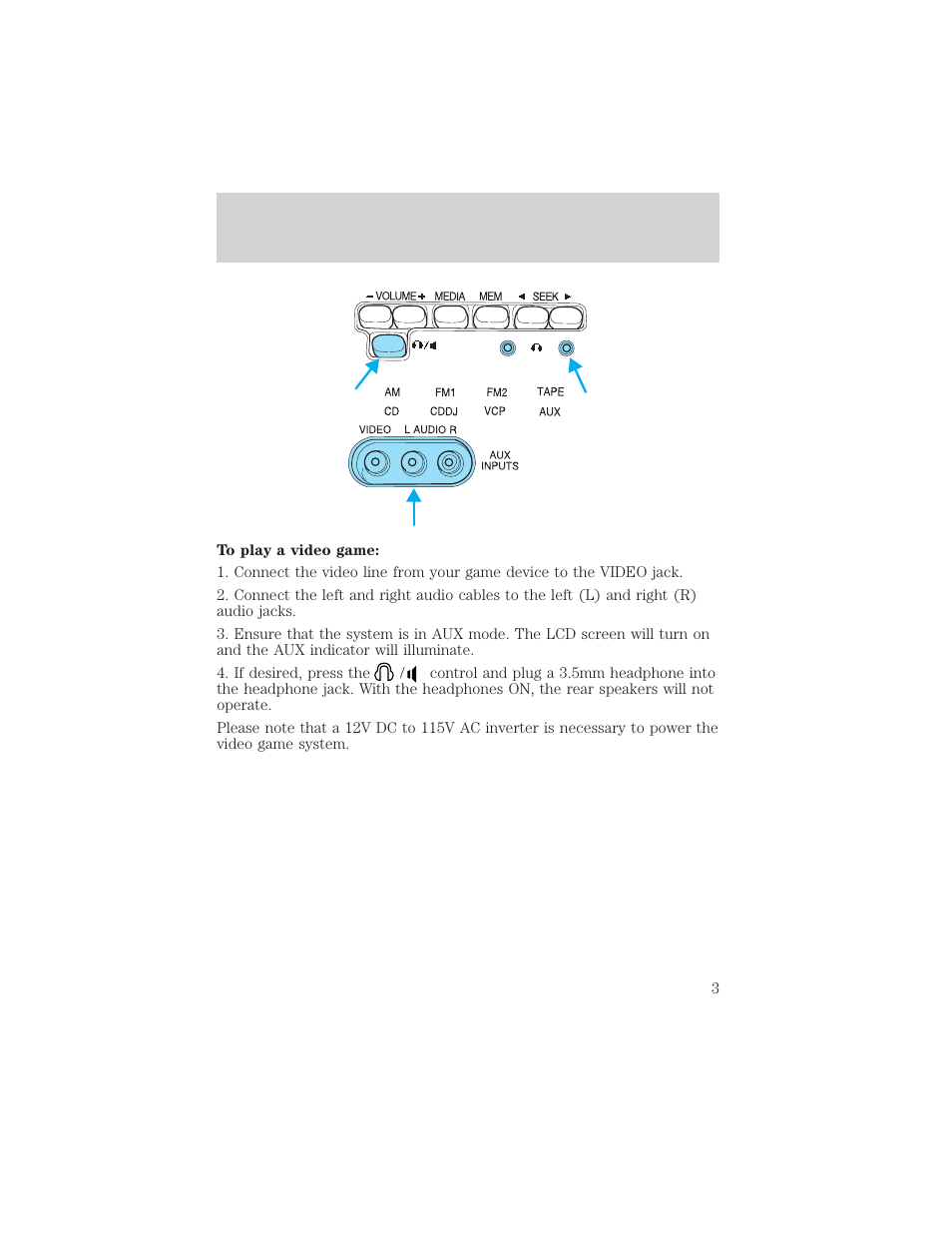 Quick start — how to get going | FORD 2002 Windstar User Manual | Page 3 / 24