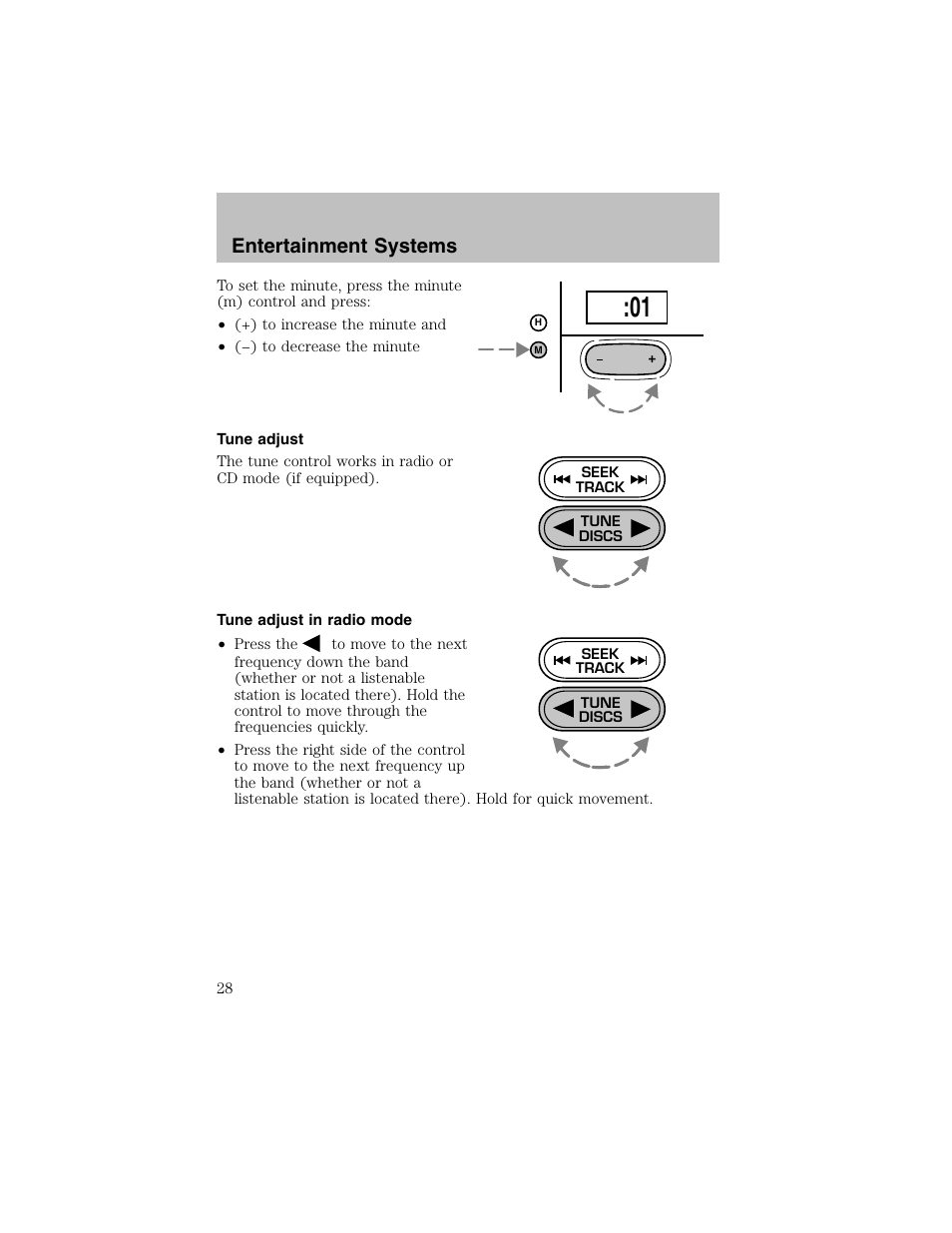 Entertainment systems | FORD 2002 Escort User Manual | Page 28 / 208