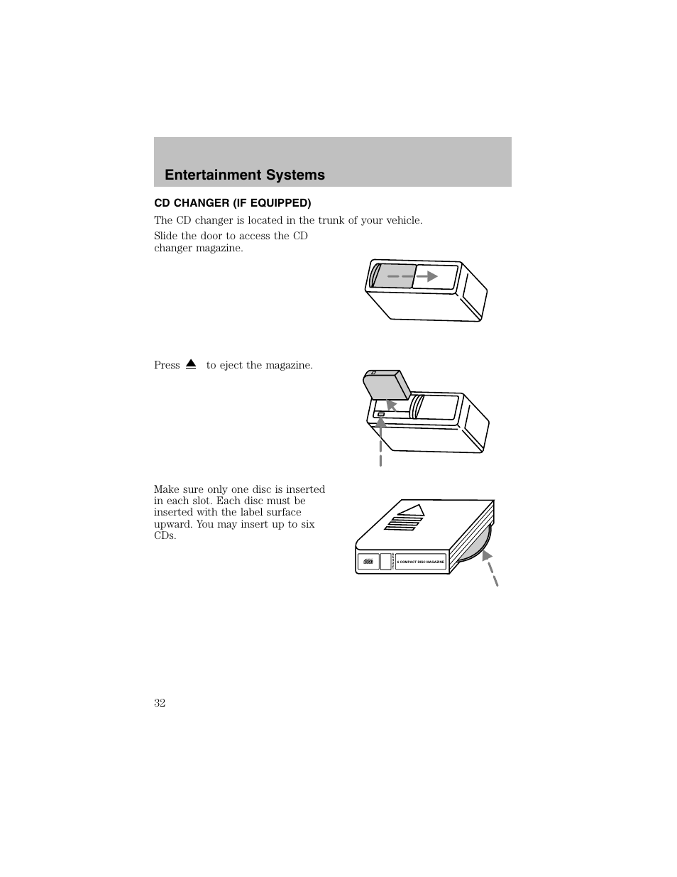 Entertainment systems | FORD 2002 Escort User Manual | Page 32 / 208