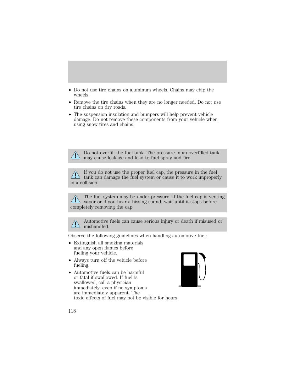 Maintenance and care | FORD 1998 E-150 User Manual | Page 118 / 144