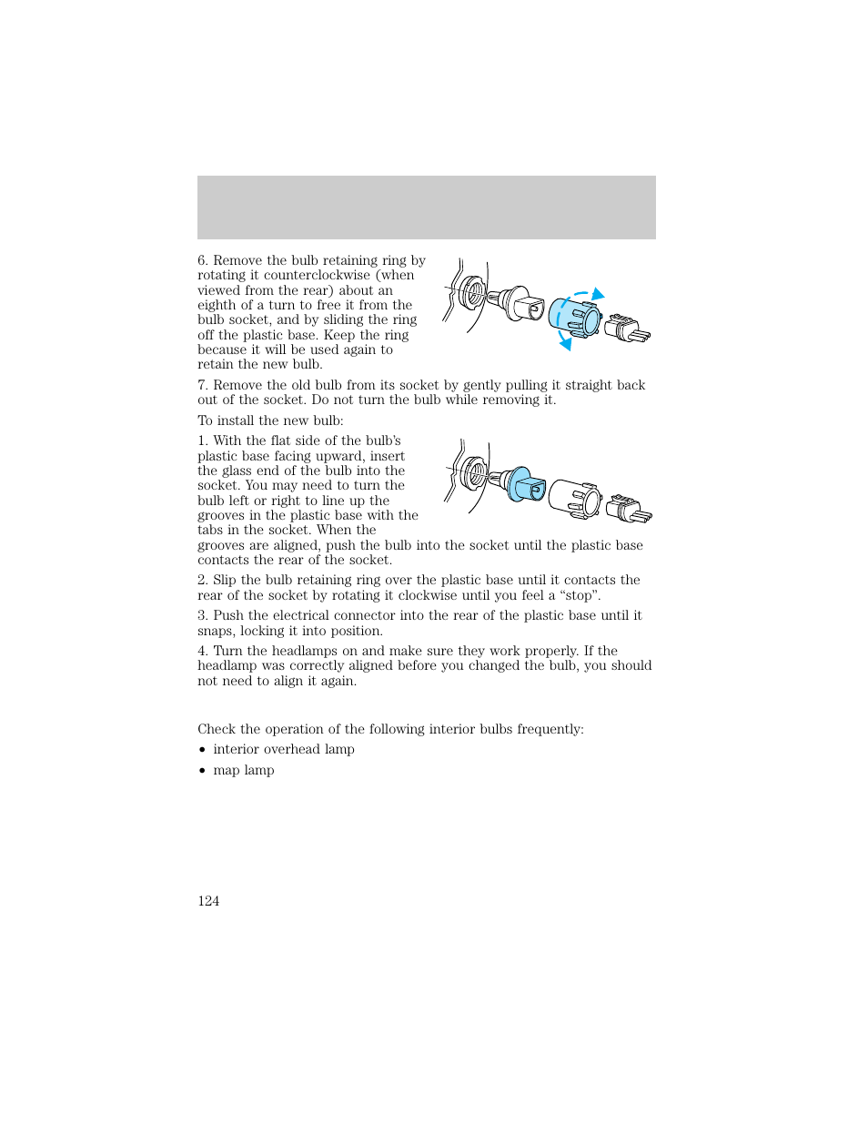 Maintenance and care | FORD 1998 E-150 User Manual | Page 124 / 144