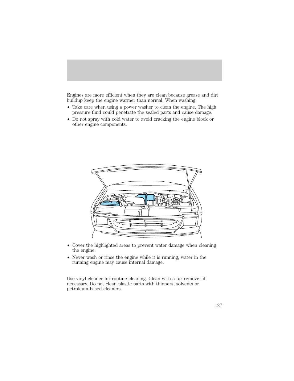 Maintenance and care | FORD 1998 E-150 User Manual | Page 127 / 144