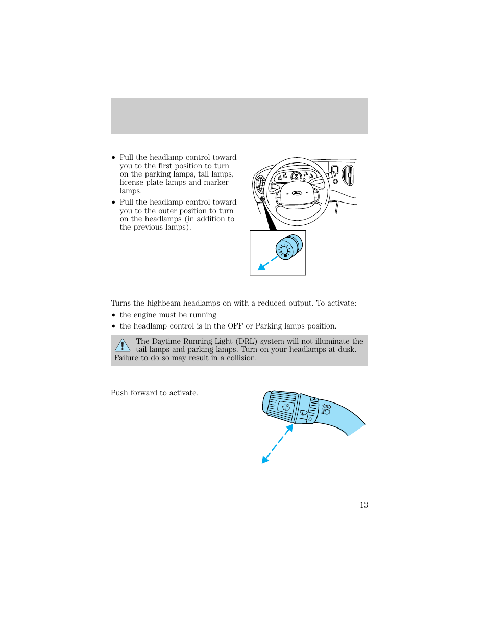 Controls and features | FORD 1998 E-150 User Manual | Page 13 / 144