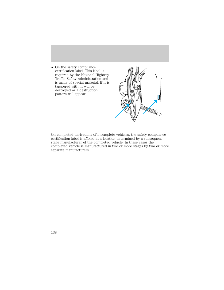 Capacities and specifications | FORD 1998 E-150 User Manual | Page 138 / 144