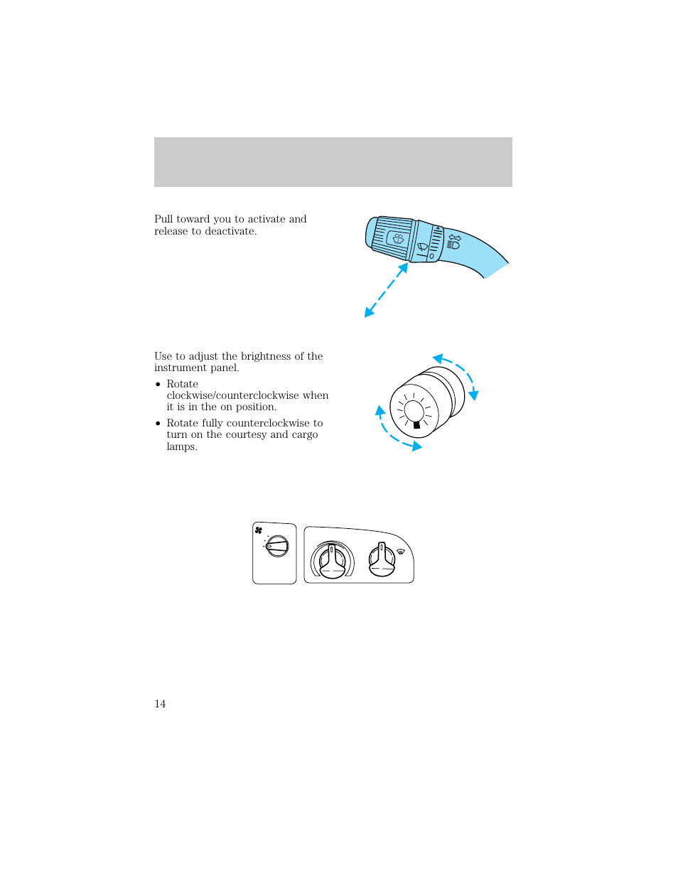 Controls and features | FORD 1998 E-150 User Manual | Page 14 / 144