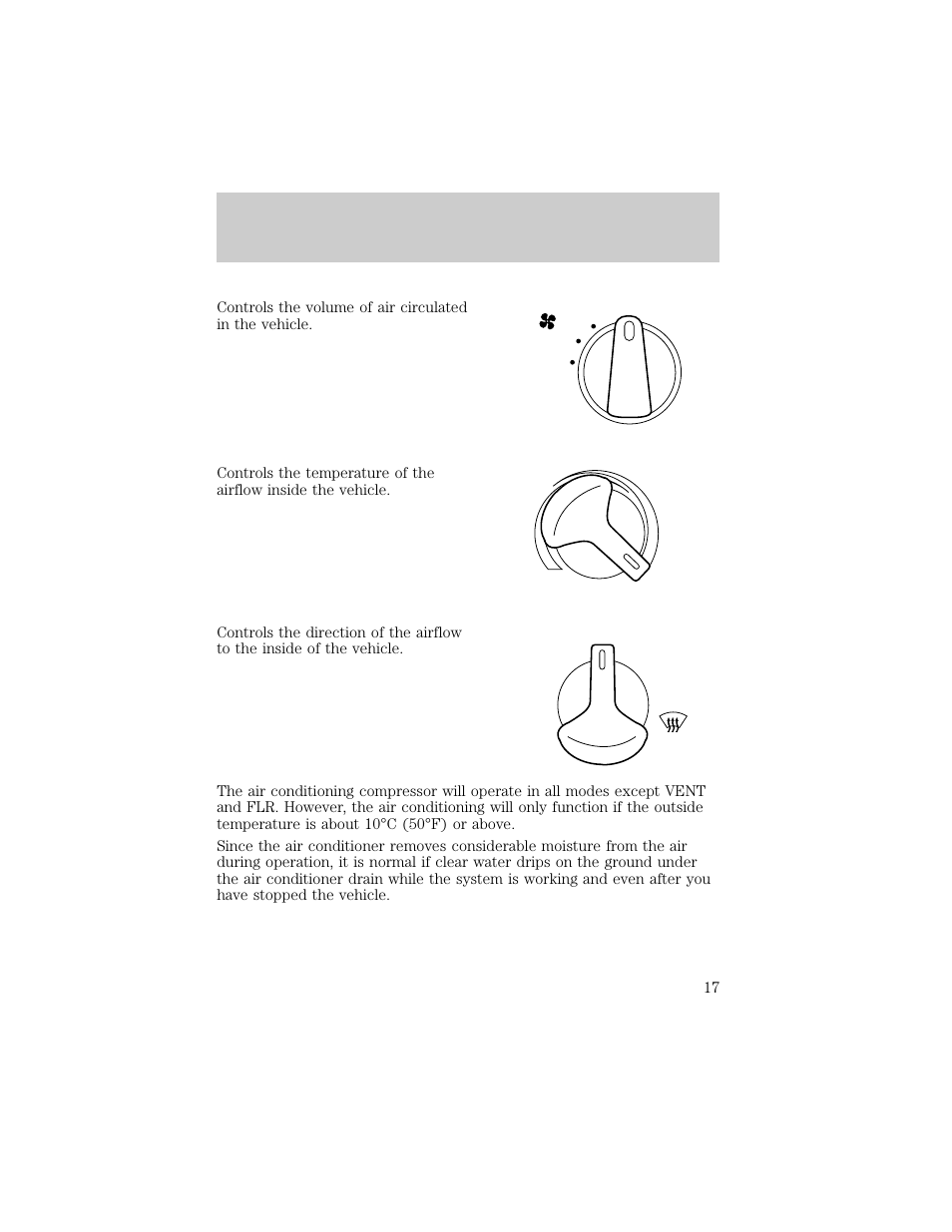 Controls and features | FORD 1998 E-150 User Manual | Page 17 / 144