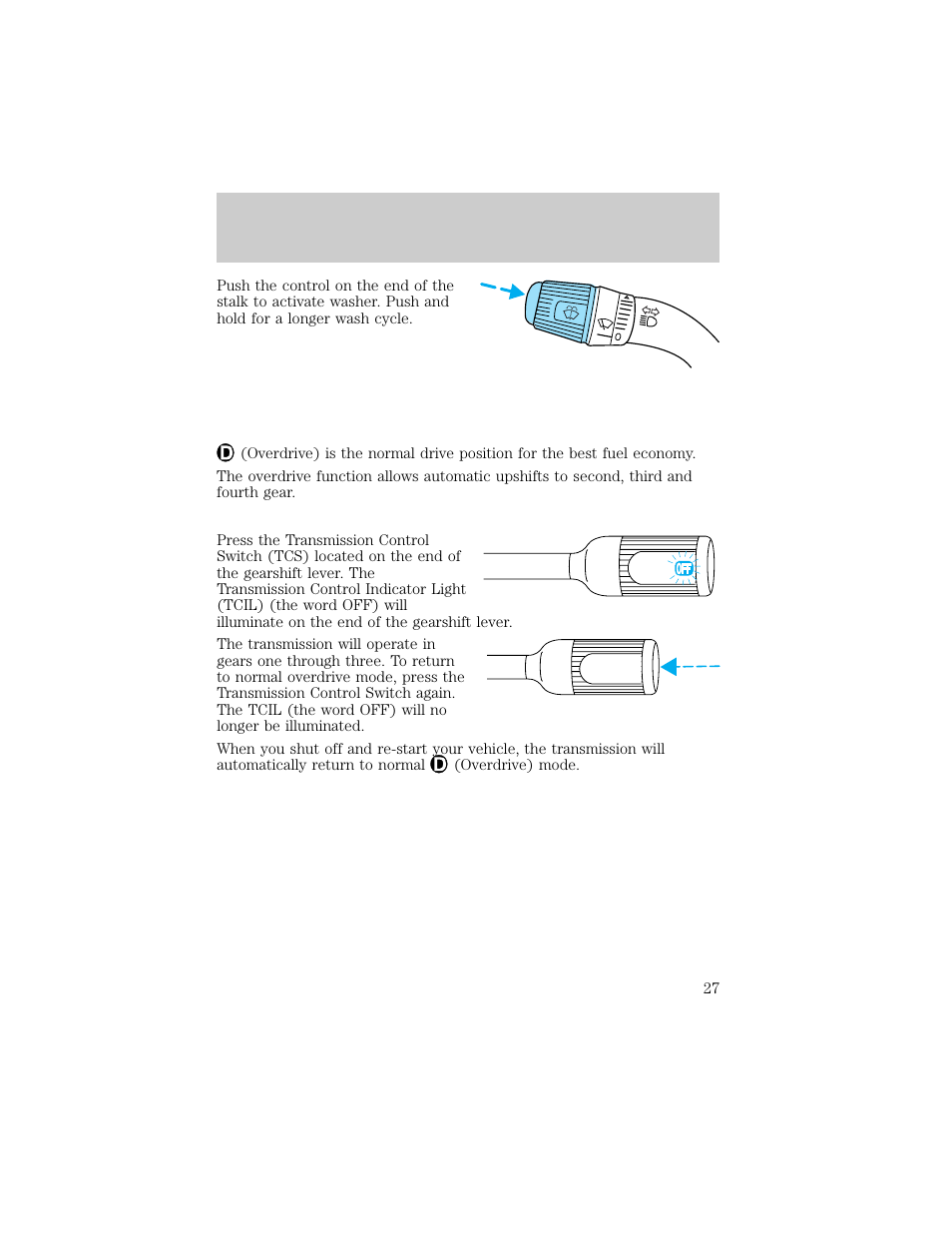 Controls and features | FORD 1998 E-150 User Manual | Page 27 / 144