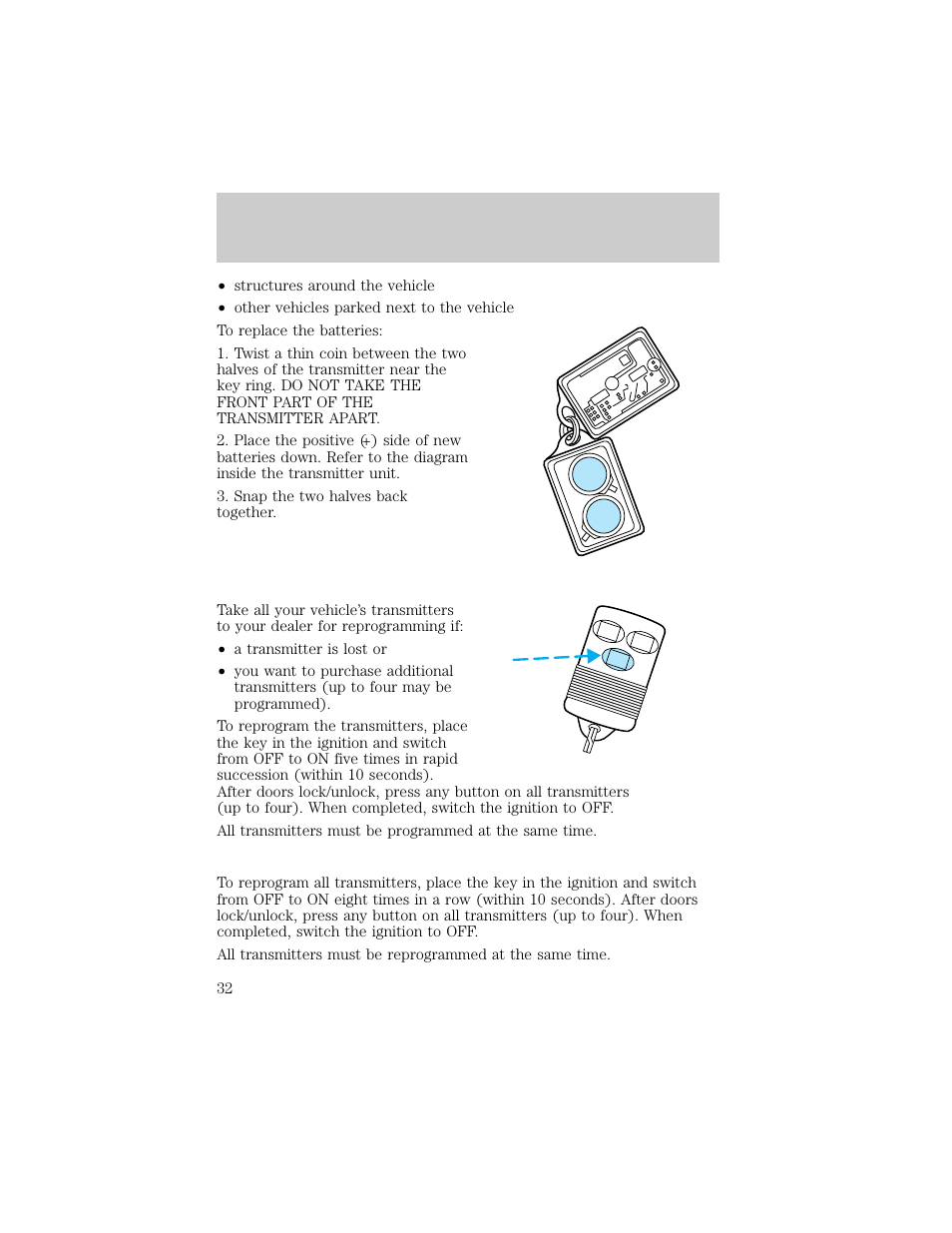 Controls and features | FORD 1998 E-150 User Manual | Page 32 / 144