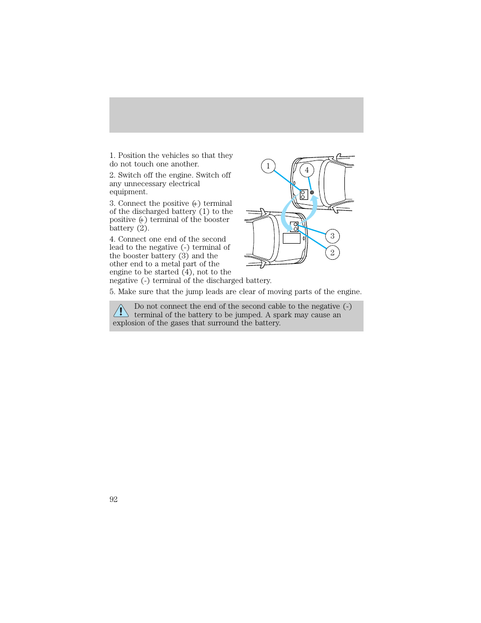 Roadside emergencies | FORD 1998 E-150 User Manual | Page 92 / 144