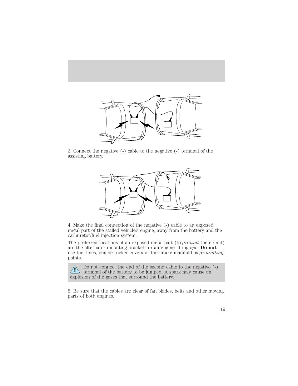 Roadside emergencies | FORD 1999 Escort User Manual | Page 119 / 200