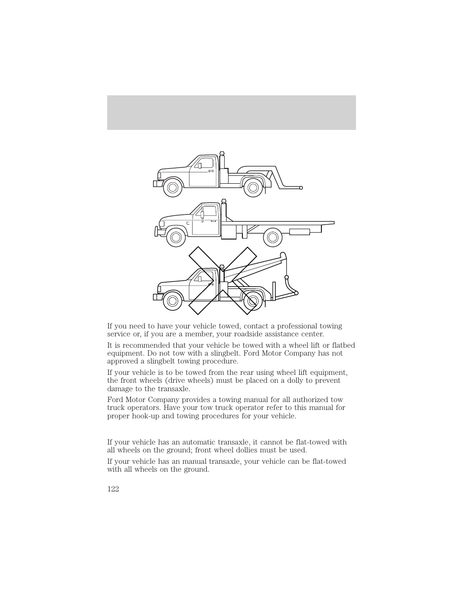 Roadside emergencies | FORD 1999 Escort User Manual | Page 122 / 200