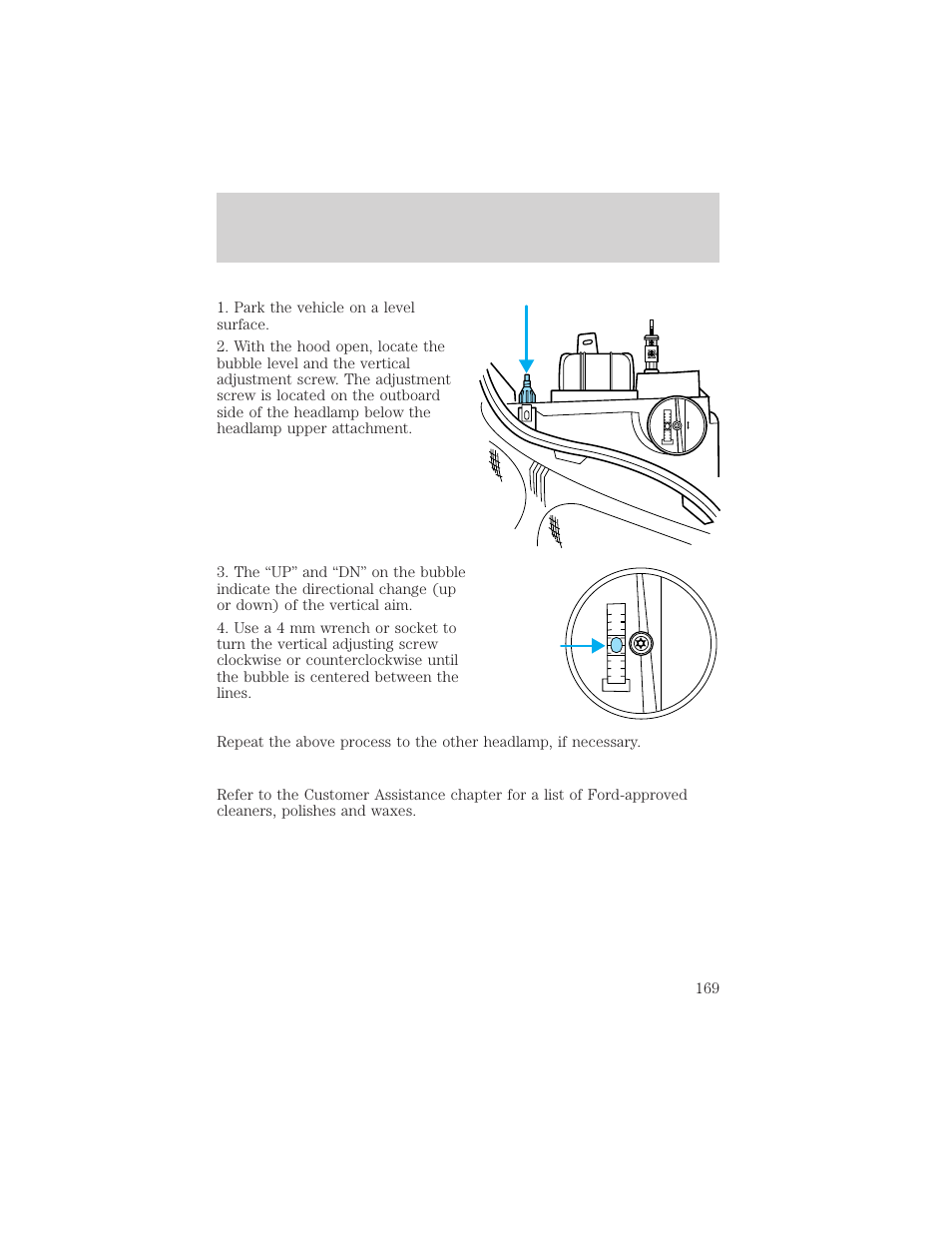 Maintenance and care | FORD 1999 Escort User Manual | Page 169 / 200