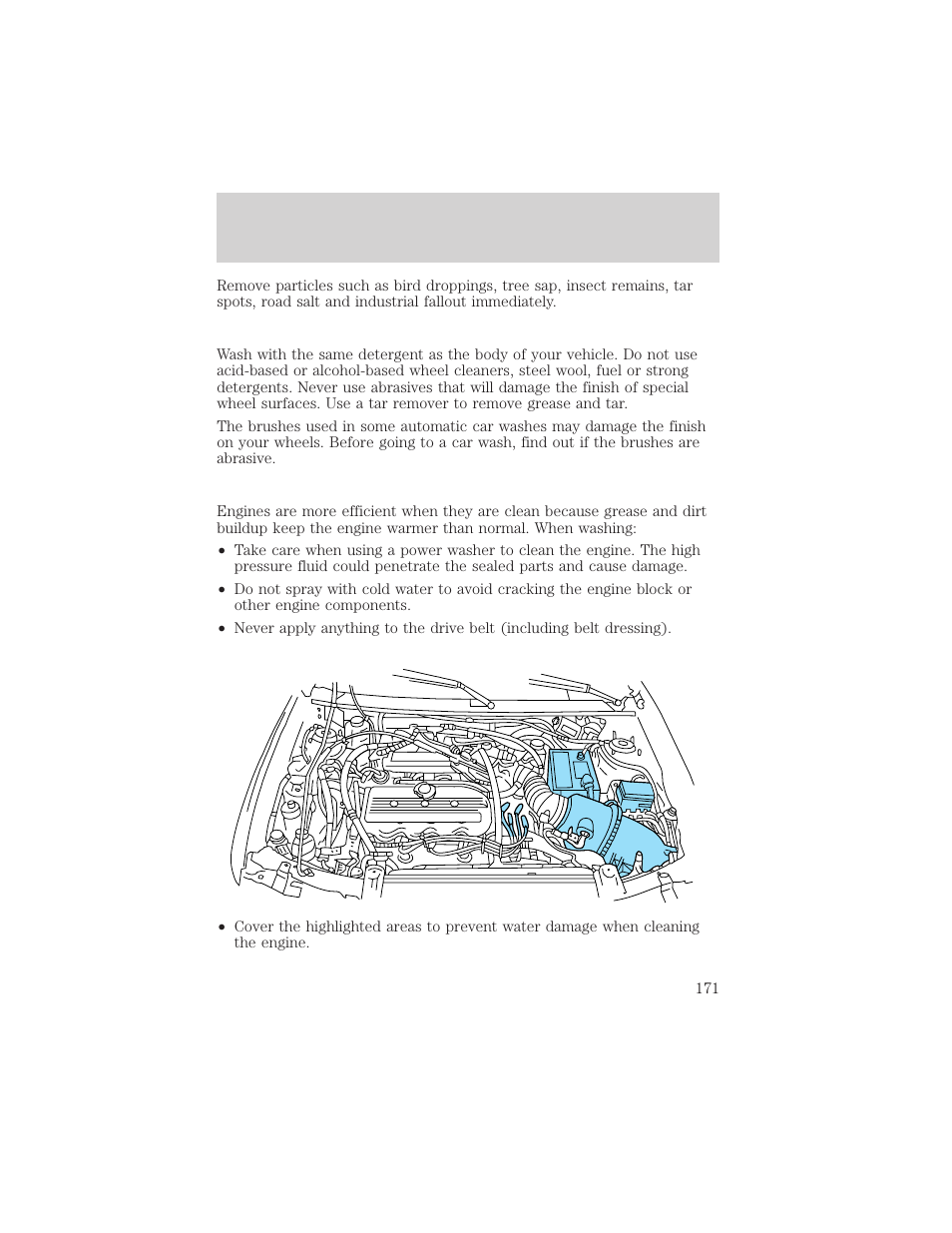 Maintenance and care | FORD 1999 Escort User Manual | Page 171 / 200