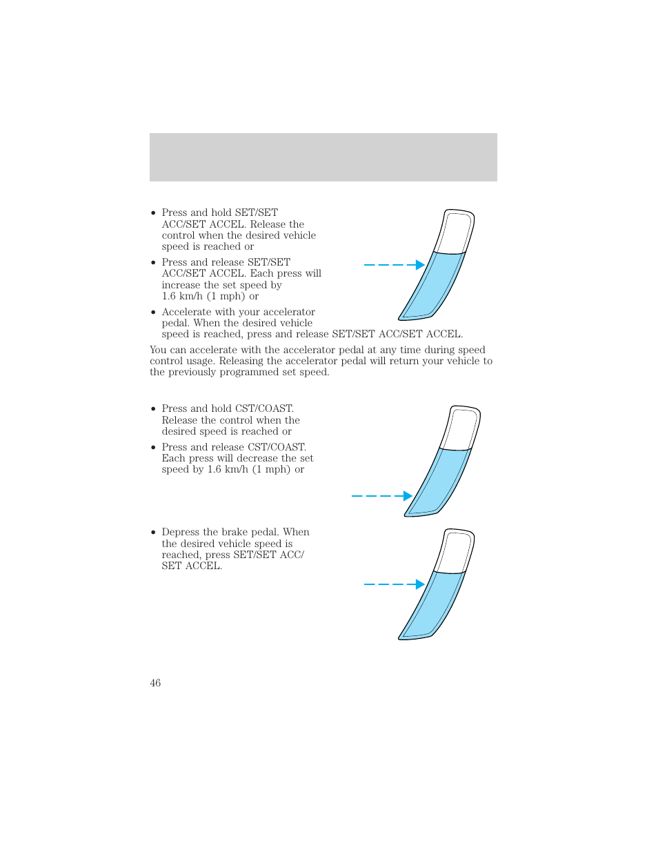 Controls and features | FORD 1999 Escort User Manual | Page 46 / 200