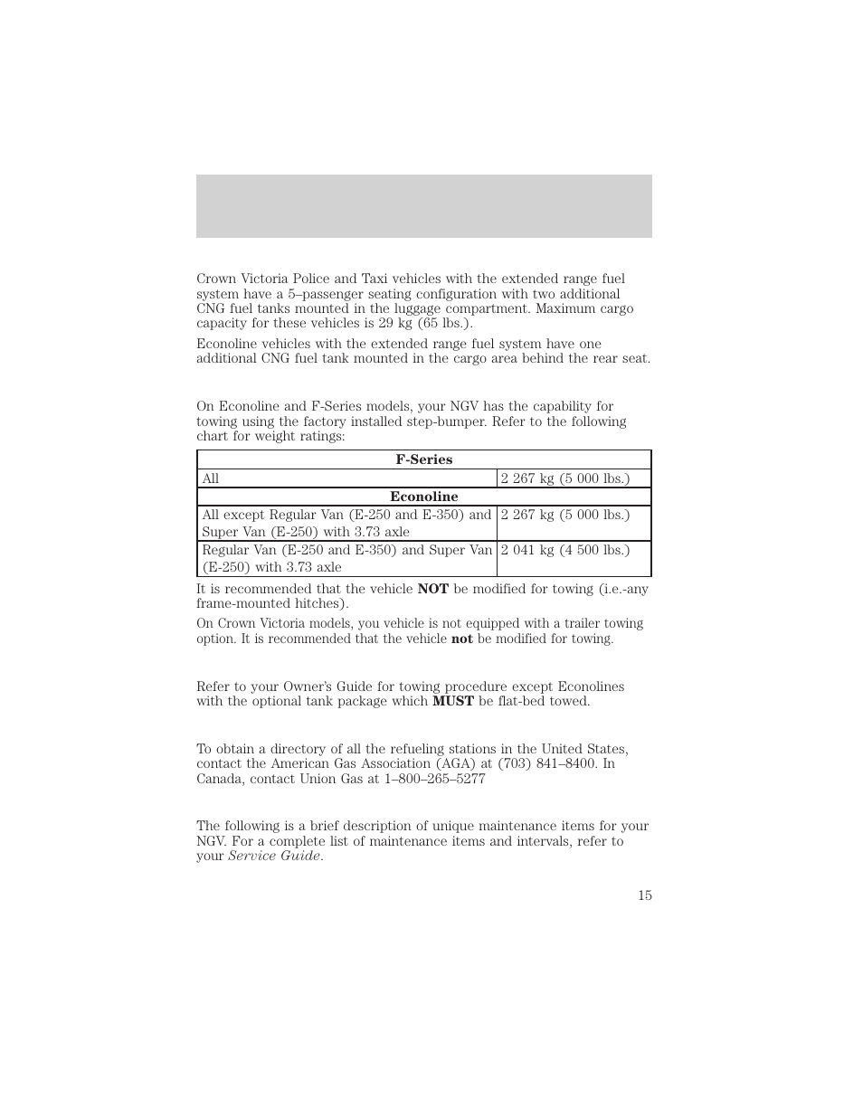 Servicing your vehicle | FORD 2000 F-150 User Manual | Page 15 / 16